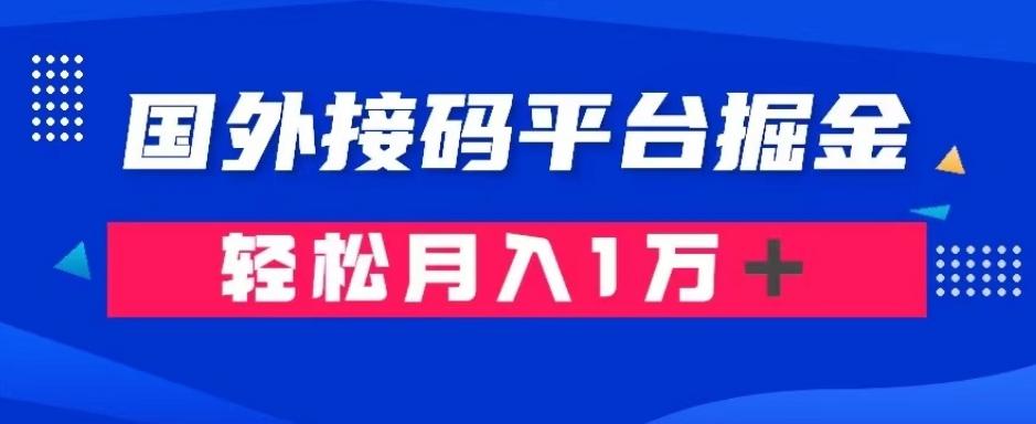 通过国外接码平台掘金：成本1.3，利润10＋，轻松月入1万＋【揭秘】-铜臭网