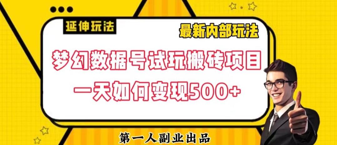 数据号回归玩法游戏试玩搬砖项目再创日入500+【揭秘】-铜臭网
