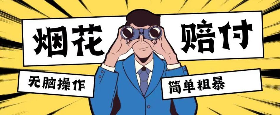 最新蓝海玩法，烟花爆竹赔付，单订单赔付200-500无脑操作【仅揭秘】-铜臭网