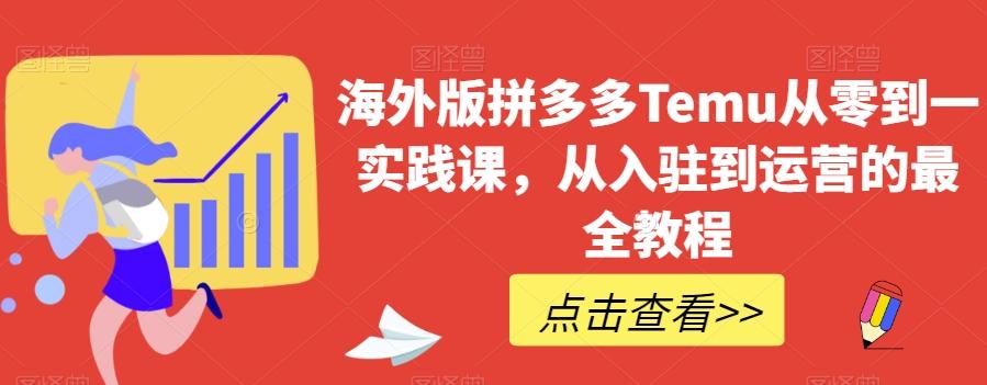 海外版拼多多Temu从零到一实践课，从入驻到运营的最全教程-铜臭网