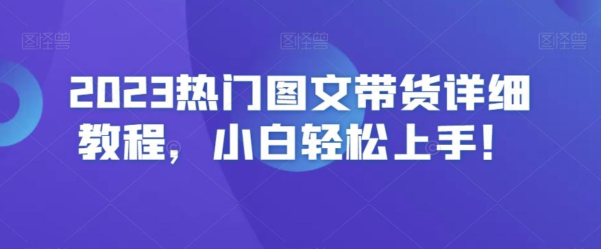 2023热门图文带货详细教程，小白轻松上手！-铜臭网