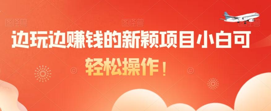 边玩边赚钱的新颖项目小白可轻松操作！-铜臭网