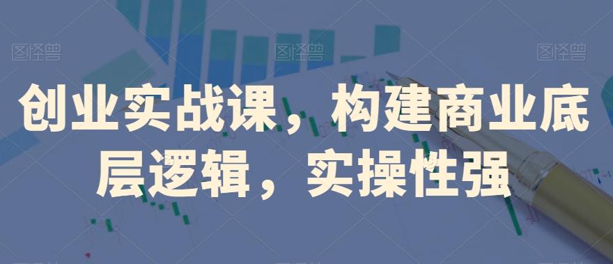 创业实战课，​构建商业底层逻辑，实操性强-铜臭网