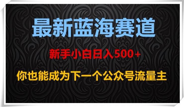 最新蓝海赛道，新手小白日入500+，你也能成为下一个公众号流量主【揭秘】-铜臭网
