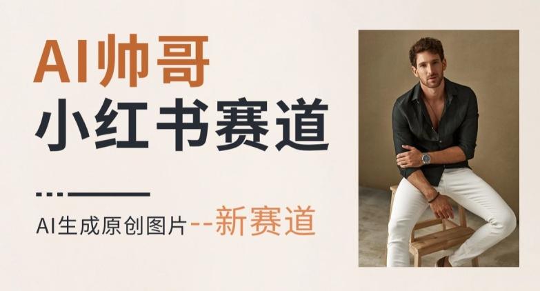 AI一键生成帅哥，新思路新赛道，涨粉迅速，轻松月入过万-铜臭网