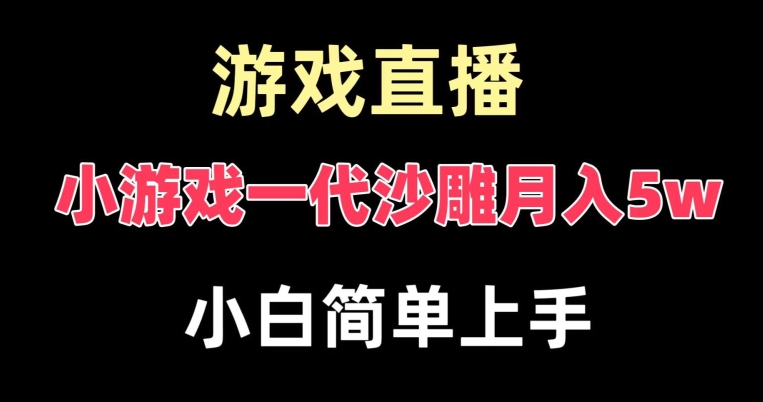 玩小游戏一代沙雕月入5w，爆裂变现，快速拿结果，高级保姆式教学【揭秘】-铜臭网
