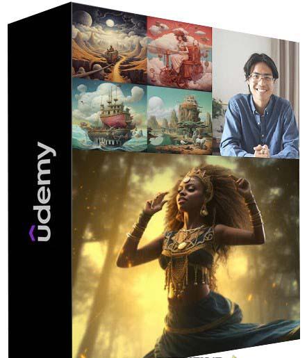 MidjourneyAI绘画艺术生成的大师级写作提示指南教程-8节视频课-中英字幕-铜臭网