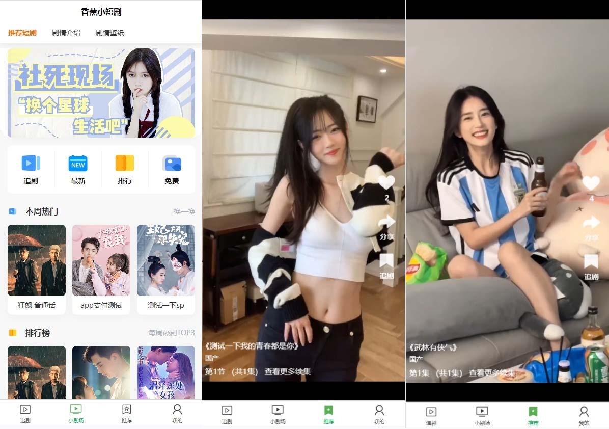 (8542期)小剧场短剧影视系统源码 全开源 带支付收益+会员机制+代理推广等模式【…-铜臭网