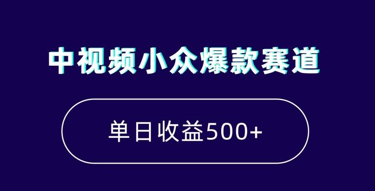 中视频小众爆款赛道，7天涨粉5万+，小白也能无脑操作，轻松月入上万【揭秘】-铜臭网