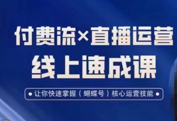 视频号付费流实操课程，付费流✖️直播运营速成课，让你快速掌握视频号核心运营技能-铜臭网