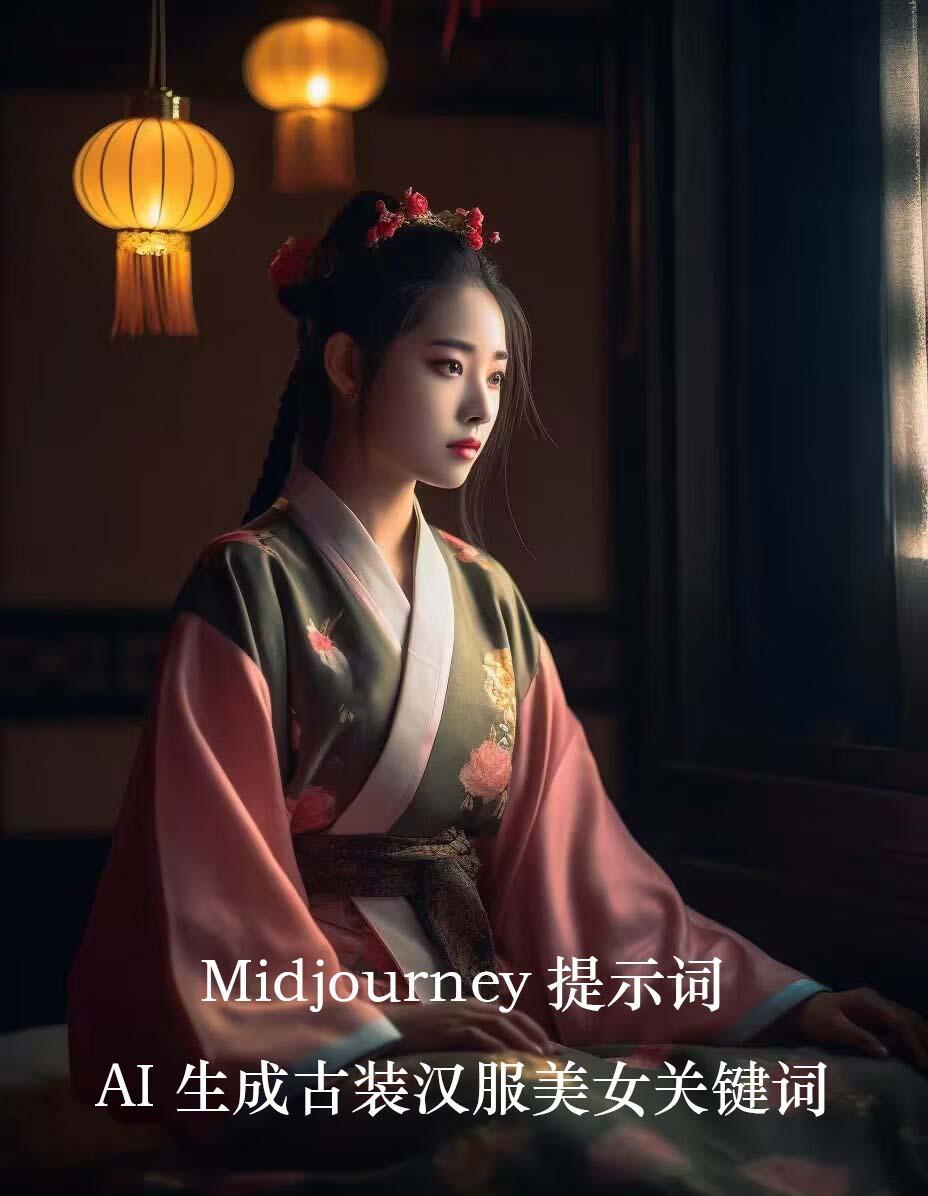Midjourney关键词-AI生成中国风古装汉服美女人像提示关键词-铜臭网