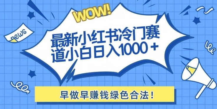 最新小红书冷门赛道日入1000+一部手机小白轻松-铜臭网