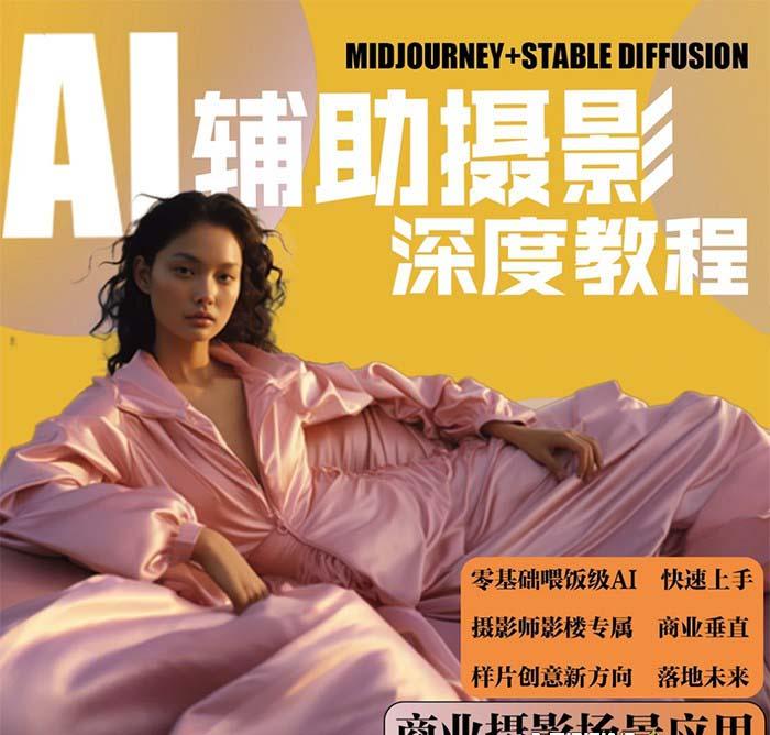 (8727期)2024年AI辅助摄影人工智能商业应用摄影课程(37节课)-铜臭网