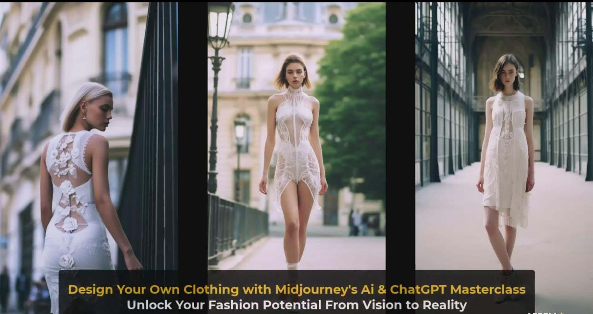 图片[4]-利用 Midjourneys Ai 人工智能设计自己的服装AI大师班-10节课-中英字幕-铜臭网