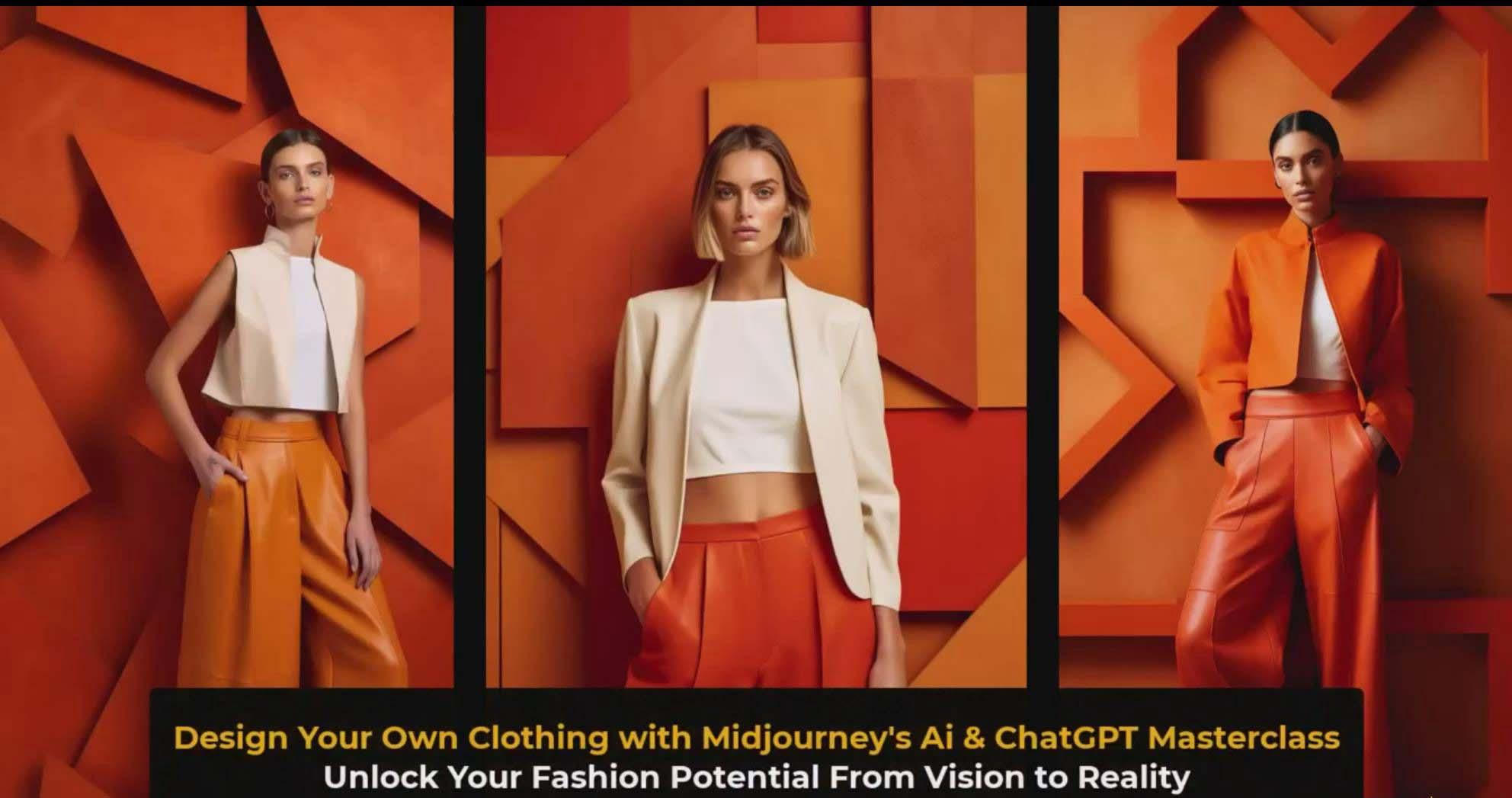 图片[3]-利用 Midjourneys Ai 人工智能设计自己的服装AI大师班-10节课-中英字幕-铜臭网