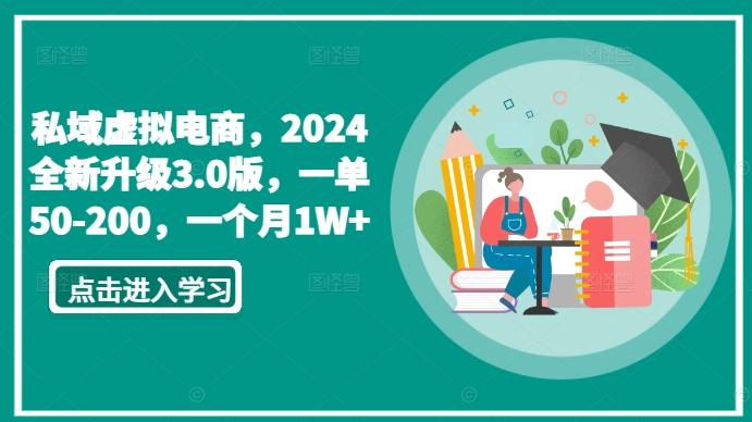 私域虚拟电商，2024全新升级3.0版，一单50-200，一个月1W+【揭秘】-铜臭网