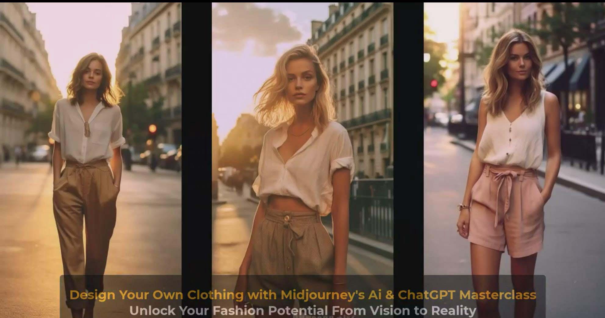 图片[9]-利用 Midjourneys Ai 人工智能设计自己的服装AI大师班-10节课-中英字幕-铜臭网