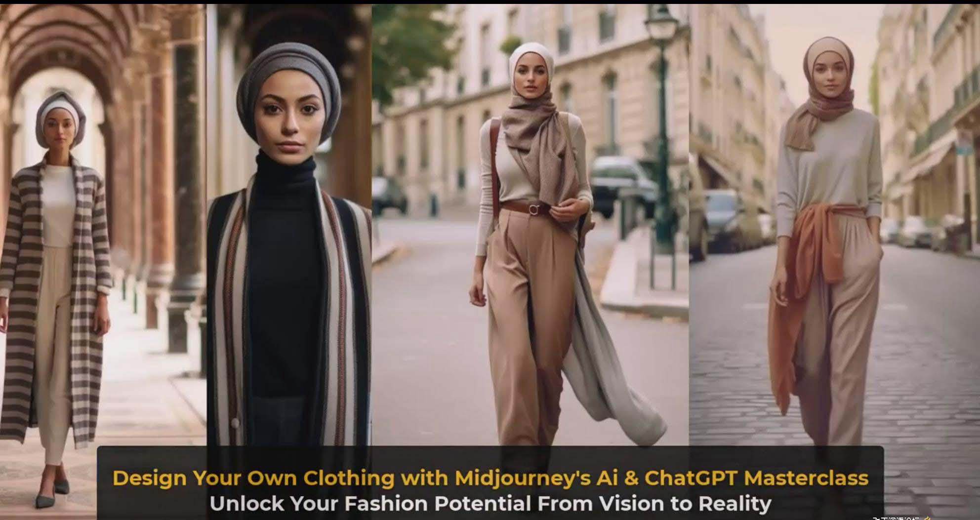 图片[10]-利用 Midjourneys Ai 人工智能设计自己的服装AI大师班-10节课-中英字幕-铜臭网