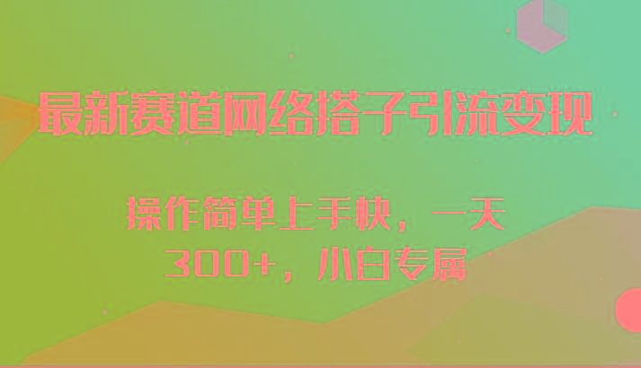 最新赛道网络搭子引流变现!!操作简单上手快，一天300+，小白专属-铜臭网