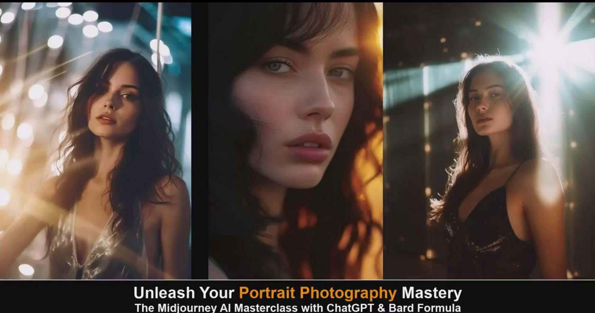 图片[6]-(9312期)Midjourney v5 ChatGPT 和 Bard AI人工智能人像摄影大师班-15节-中英字幕-铜臭网