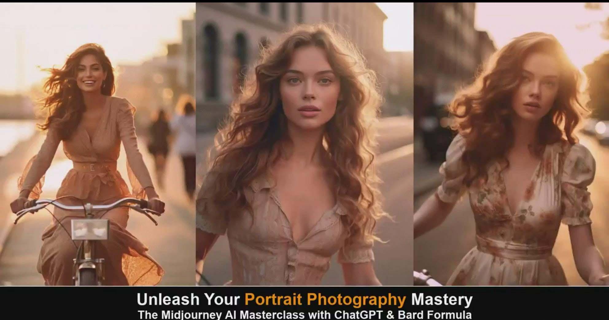 图片[4]-(9312期)Midjourney v5 ChatGPT 和 Bard AI人工智能人像摄影大师班-15节-中英字幕-铜臭网