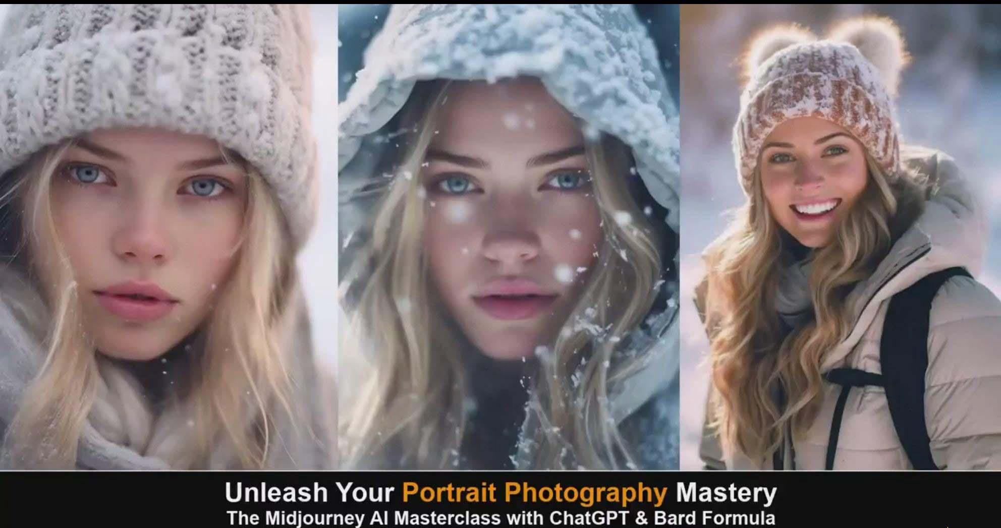 图片[5]-(9312期)Midjourney v5 ChatGPT 和 Bard AI人工智能人像摄影大师班-15节-中英字幕-铜臭网