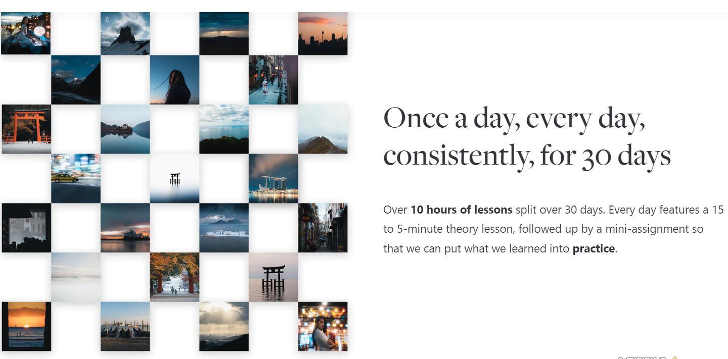 网红摄影师Pat Kay – 30天摄影基础知识加速器教程-30节课-中英字幕-铜臭网