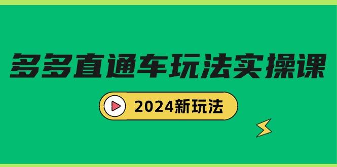 (9412期)多多直通车玩法实战课，2024新玩法(7节课)-铜臭网