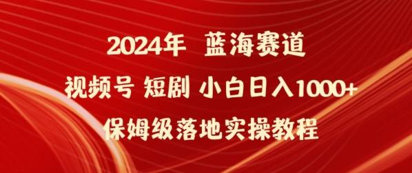 2024年视频号短剧新玩法小白日入1000+保姆级落地实操教程【揭秘】-铜臭网