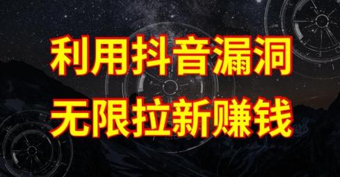 利用抖音链接漏洞，无限拉新赚钱【漏洞原理+操作流程】【揭秘】-铜臭网
