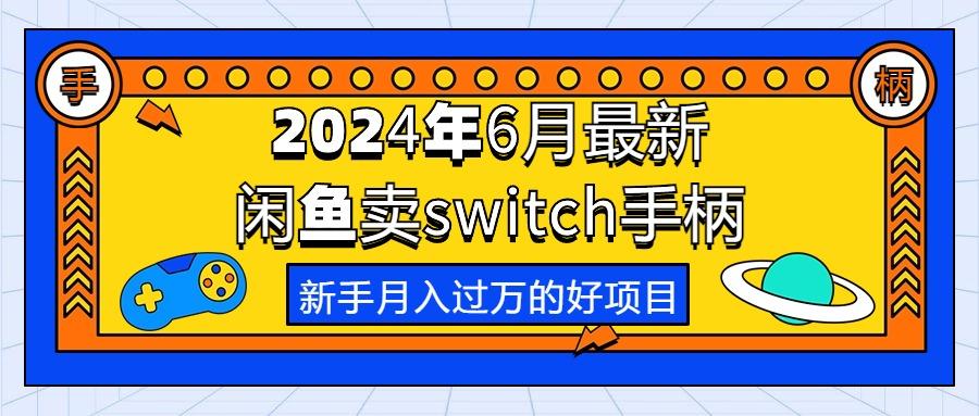 2024年6月最新闲鱼卖switch游戏手柄，新手月入过万的第一个好项目-铜臭网