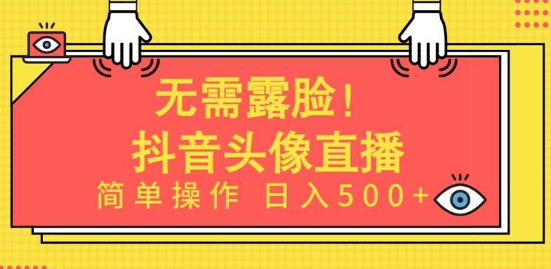 无需露脸,Ai头像直播项目,简单操作日入500+【揭秘】-铜臭网