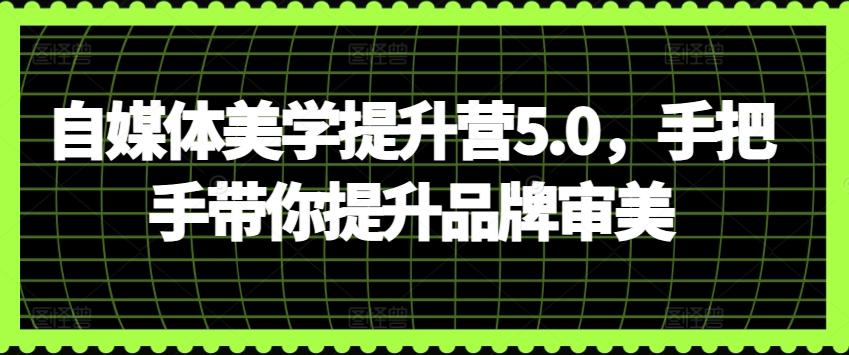 自媒体美学提升营5.0，手把手带你提升品牌审美-铜臭网
