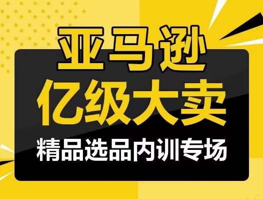 亚马逊亿级大卖-精品选品内训专场，亿级卖家分享选品成功之道-铜臭网
