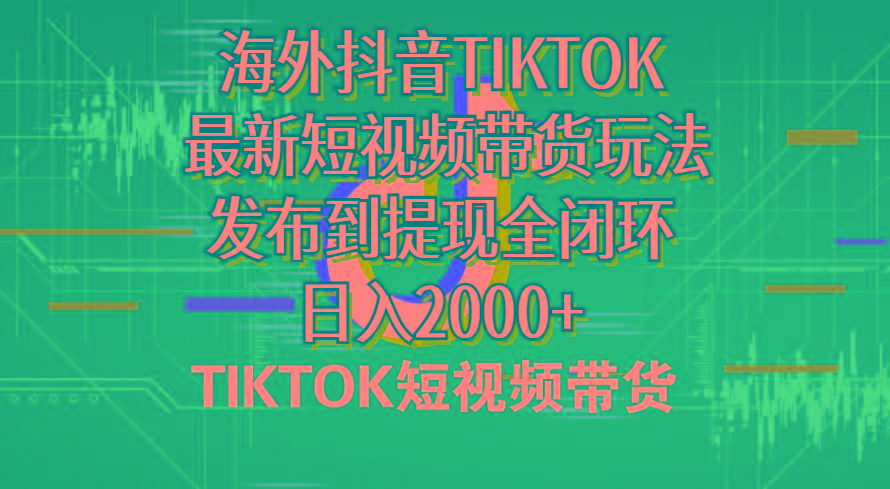 海外短视频带货，最新短视频带货玩法发布到提现全闭环，日入2000+-铜臭网