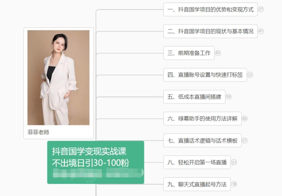抖音国学变现项目：不出境日引30-100粉实战课程-铜臭网