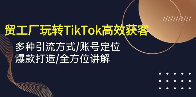 外贸工厂玩转TikTok高效获客，多种引流方式/账号定位/爆款打造/全方位讲解-铜臭网