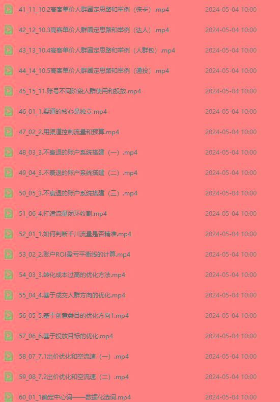 图片[3]-2024单品正价起号，直播素材投流选品：选品课+投流课+素材课+卡首屏/100节-铜臭网