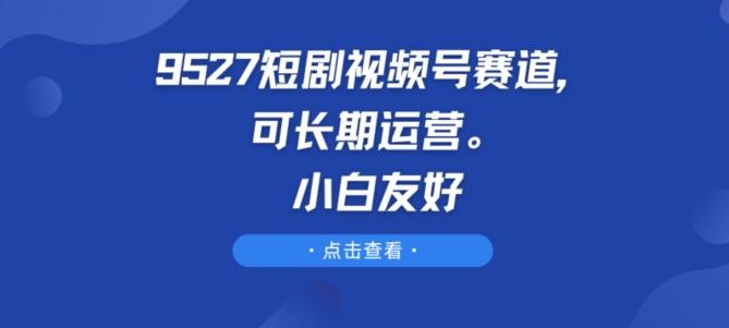 9527短剧视频号赛道，可长期运营，小白友好【揭秘】-铜臭网