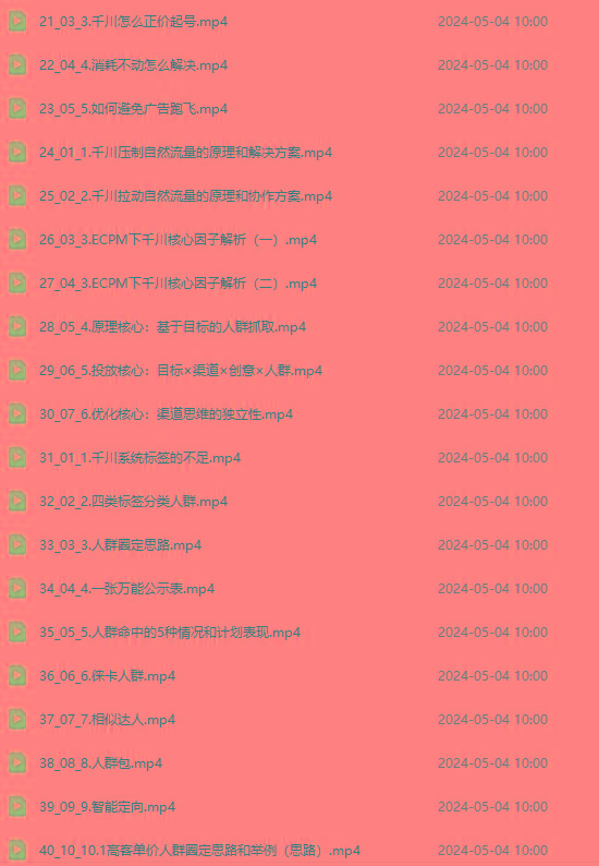 图片[2]-2024单品正价起号，直播素材投流选品：选品课+投流课+素材课+卡首屏/100节-铜臭网