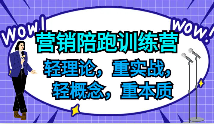 营销陪跑训练营，轻理论，重实战，轻概念，重本质，适合中小企业和初创企业的老板-铜臭网