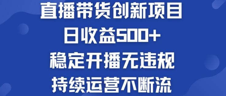 淘宝无人直播带货创新项目：日收益500+  稳定开播无违规  持续运营不断流【揭秘】-铜臭网