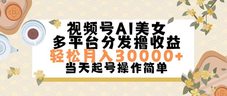 视频号AI美女，轻松月入30000+,操作简单轻松上手-铜臭网
