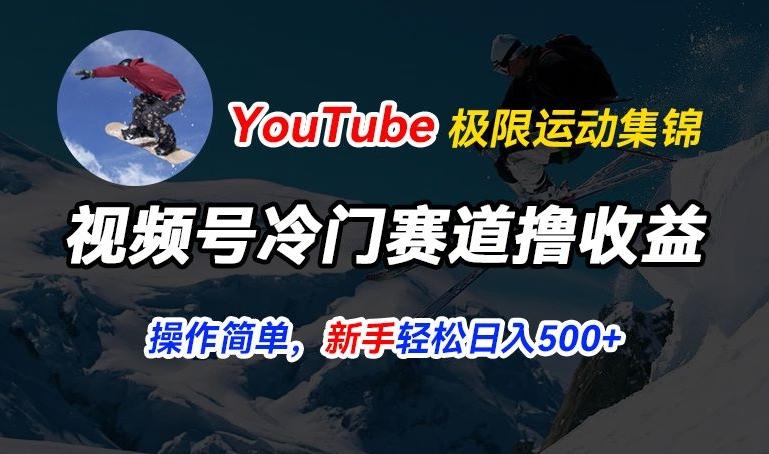 视频号冷门赛道撸收益，YouTube搬运极限运动集锦，暴力起号，操作简单流量高，轻松日入5张【揭秘】-铜臭网