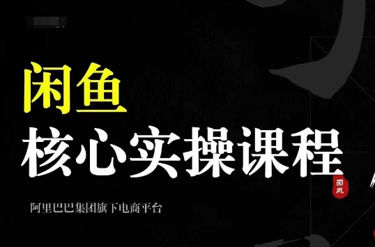 2024闲鱼核心实操课程，从养号、选品、发布、销售，教你做一个出单的闲鱼号-铜臭网