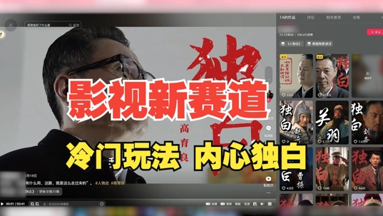 最新影视解说玩法，人物独白，30天涨粉24万+，全流程拆解【揭秘】-铜臭网