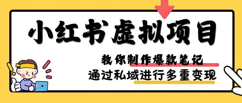小红书虚拟项目实战，爆款笔记制作，矩阵放大玩法分享-铜臭网