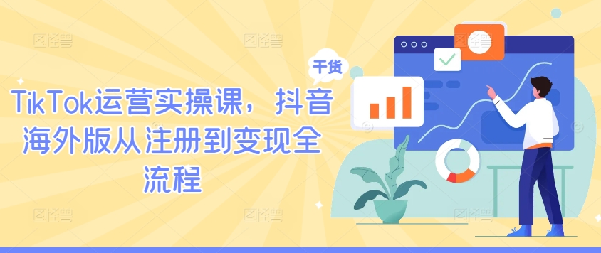 TikTok运营实操课，抖音海外版从注册到变现全流程-铜臭网