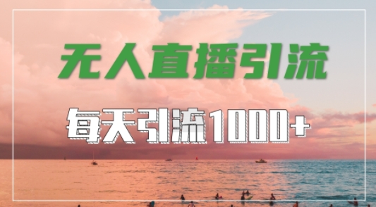 抖音快手视频号全平台通用，无人直播引流法，超暴力引流1000+高质量精准创业粉【揭秘】-铜臭网