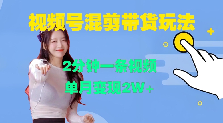 视频号混剪玩法，2分钟一条视频，单月变现2W+【揭秘】-铜臭网